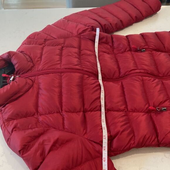 Charter Club Down Filled Packable Red Puffer Jacket Size Medium - Picture 9 of 10
